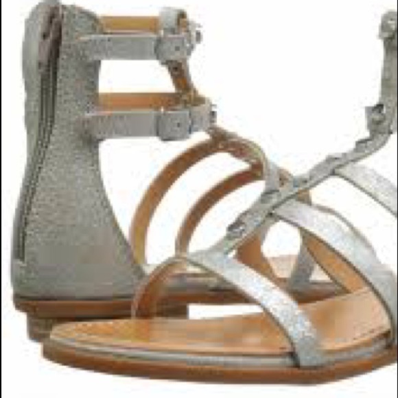 SEYCHELLES Dance On Silver Gladiator SandalsSize10 - Picture 2 of 13